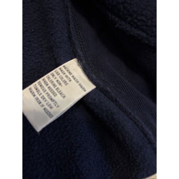 VTG Polo Ralph Lauren Heavyweight Zip Hoodie Adult XL Dark Blue Thermal Hood - Picture 10 of 11